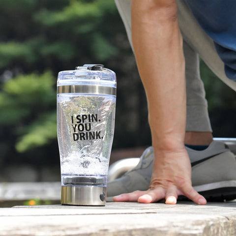 電動プロテインシェイカー　I SPIN. YOU DRINK.　noted.